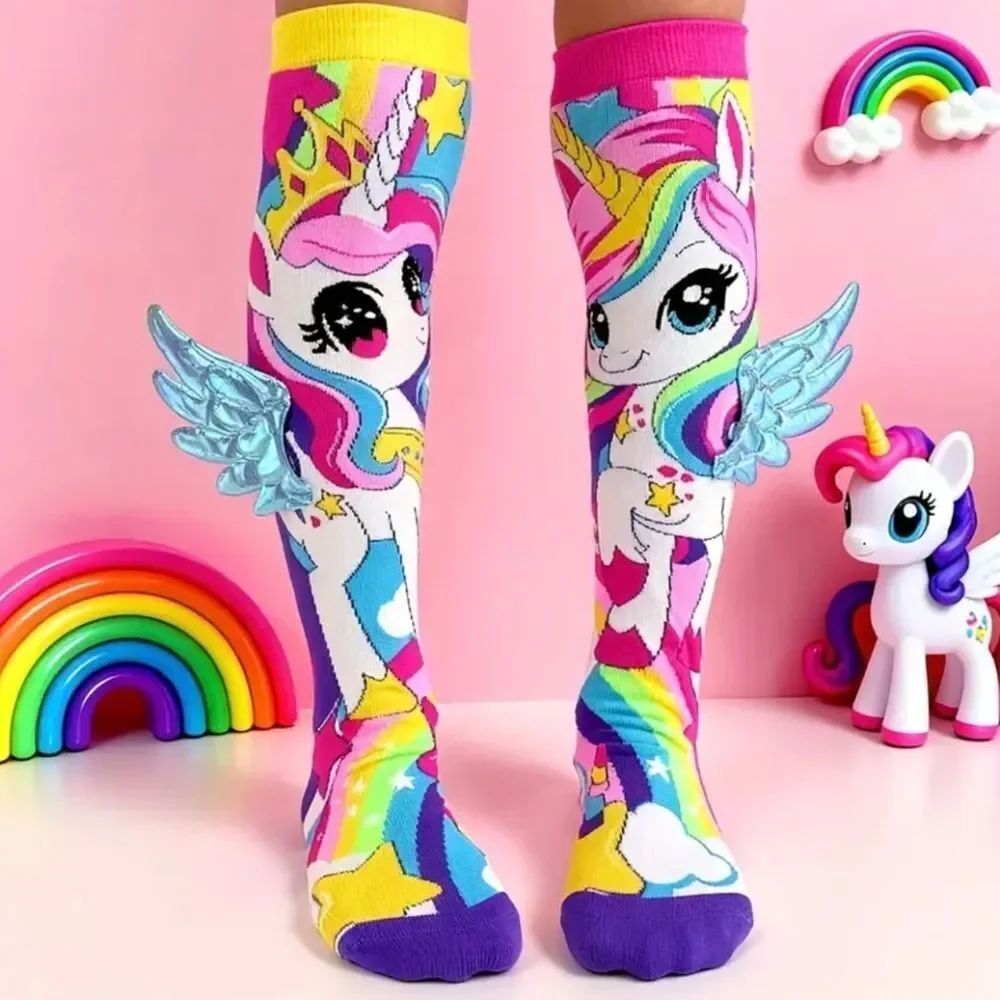Girls Unicorn Knee Socks